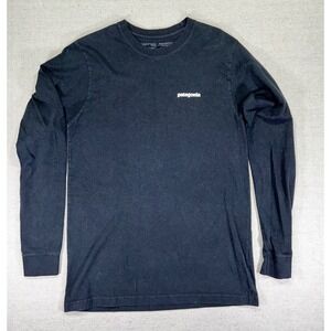 Patagonia Women's Small Shirt Long Sleeve Tee Pullover SpellOut Logo‎